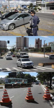 Mudanças no trânsito para construção de túneis