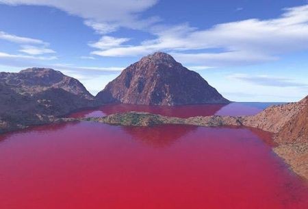 Água de reservatório fica vermelha e assusta moradores no Texas