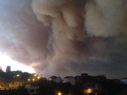 Bachelet decreta estado de exceção e área de catástrofe em Valparaíso